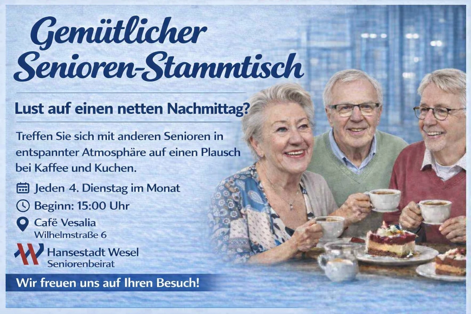 Neuer Seniorenstammtisch für Wesel